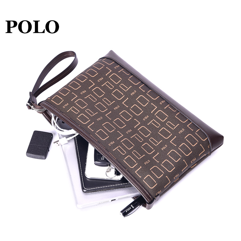 polo潮流手拿包男新款时尚商务耐磨手抓包手挽信封包商务包 031511