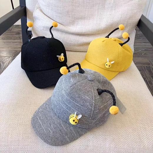 立体小蜜蜂帽子!带触角的帽子! 带上就是活脱脱的小可爱!实力卖萌!