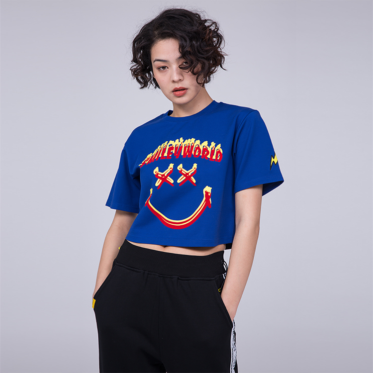 smiley自然景观成人圆领t恤# 5系【119121302】