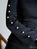 AtelierMissLu / Janel-光泽黑珍珠纽扣装饰连身裙 商品缩略图7