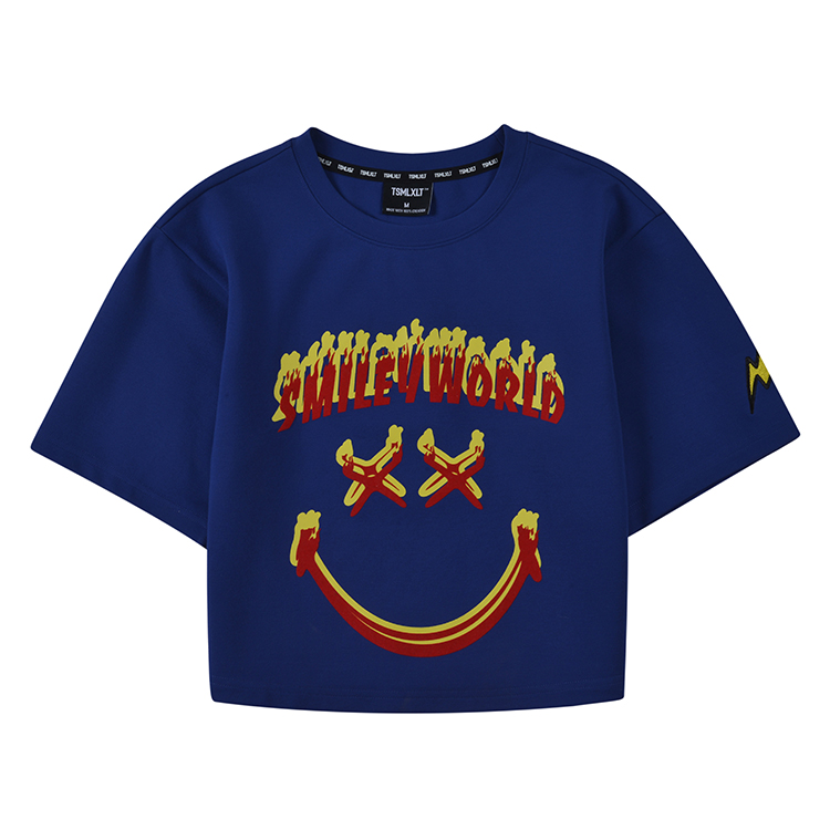 smiley自然景观成人圆领t恤# 5系【119121302】