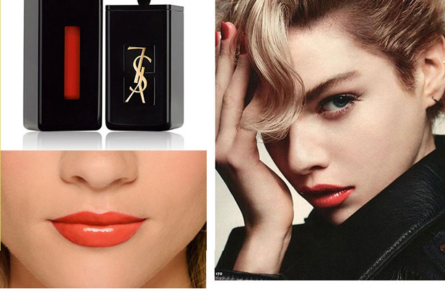 法国ysl圣罗兰奢华缎面方管镜光唇釉 406# 5.5ml