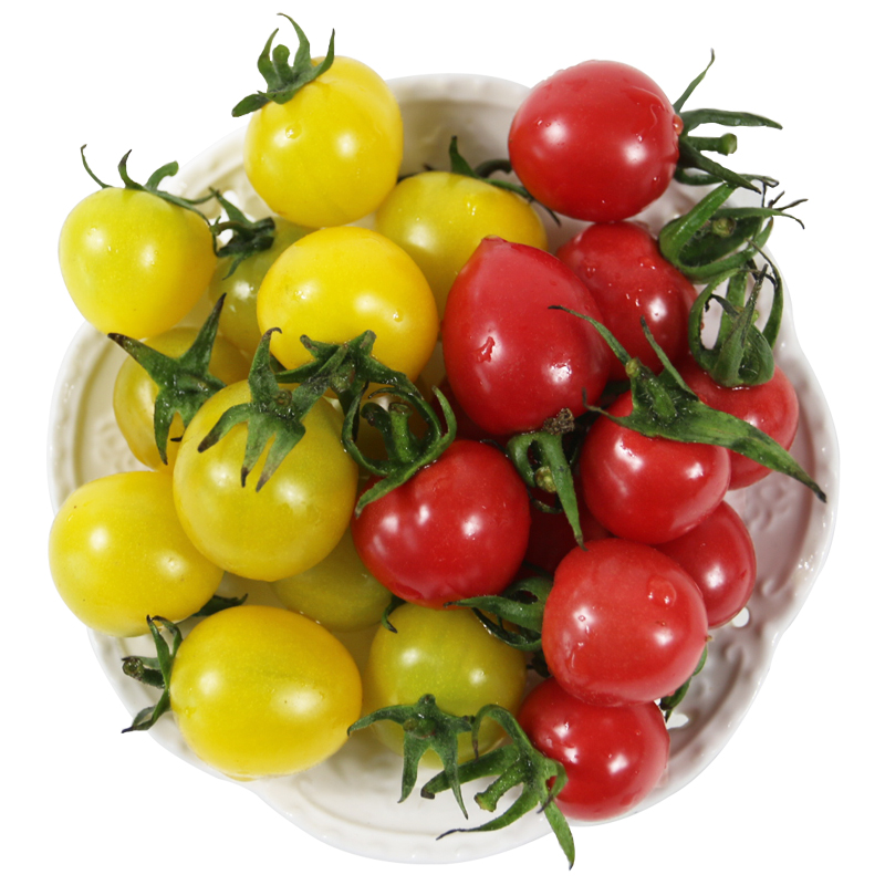 农家种植双色圣女果小柿子番茄小西红柿 新鲜蔬菜 500g