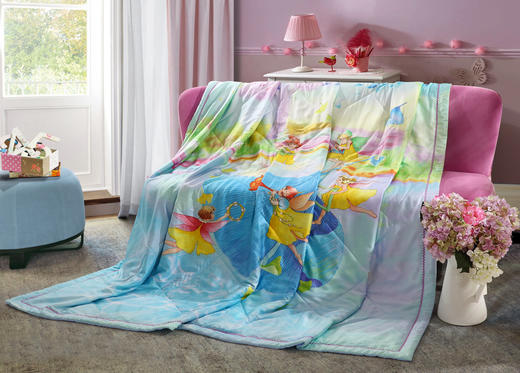 罗莱儿童【梦幻精灵】花型水洗桑蚕丝被 商品图0