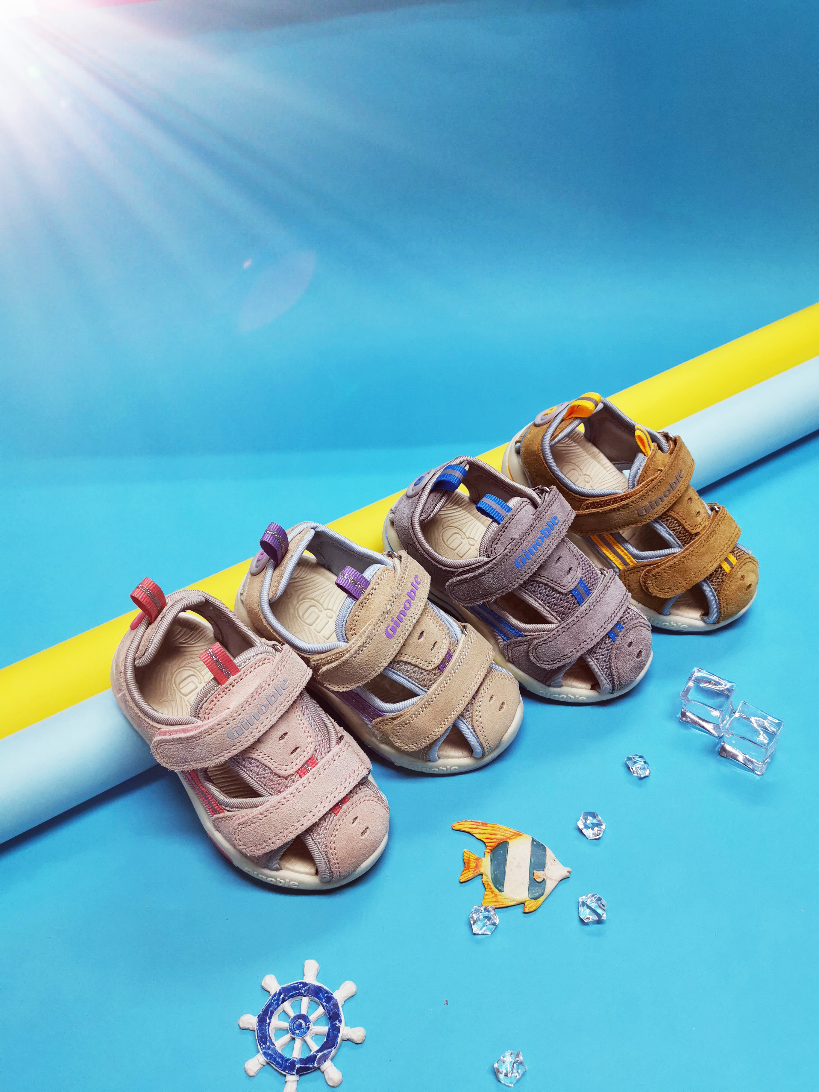 19夏基诺浦学步鞋-守护天使系列-txg731凉鞋沙滩鞋透气机能鞋童鞋宝宝