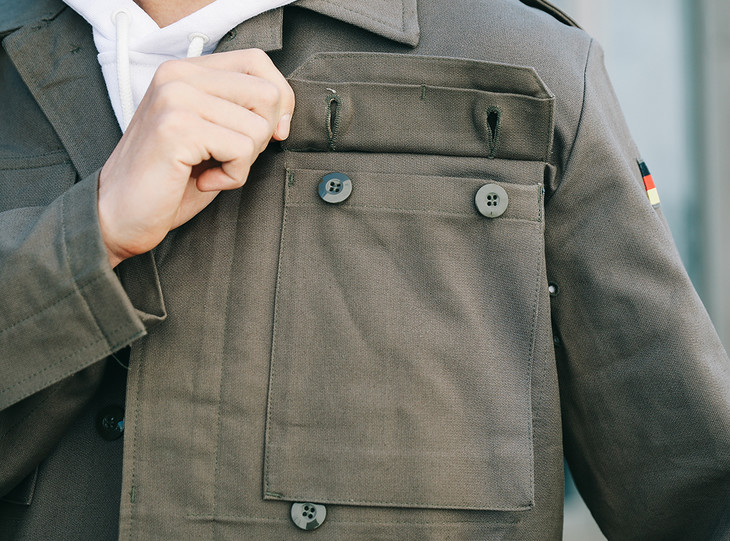 【经典复刻】德军moleskin灰绿夹克