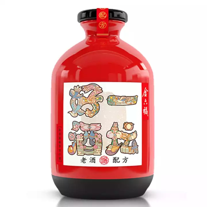 【会员价300\/瓶】金六福 一坛好酒 红坛 40.8° 兼香型白酒 500ml\/瓶