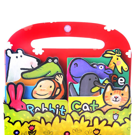 【原版进口】美乐童年 蓝兔 动物硬板书包 Animal Board Book Bag 儿童早教益智书幼儿启蒙认知书0-3岁宝宝英文绘本动物玩具套装书 原版进口 可爱动物造型 轻巧便携 商品图1