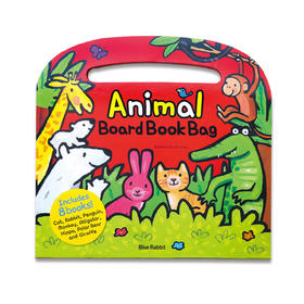 【原版进口】美乐童年 蓝兔 动物硬板书包 Animal Board Book Bag 儿童早教益智书幼儿启蒙认知书0-3岁宝宝英文绘本动物玩具套装书 原版进口 可爱动物造型 轻巧便携