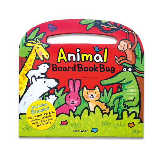 【原版进口】美乐童年 蓝兔 动物硬板书包 Animal Board Book Bag 儿童早教益智书幼儿启蒙认知书0-3岁宝宝英文绘本动物玩具套装书 原版进口 可爱动物造型 轻巧便携 商品图0