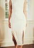 AtelierMissLu / Dominic-白色珍珠开衩连身裙 商品缩略图3