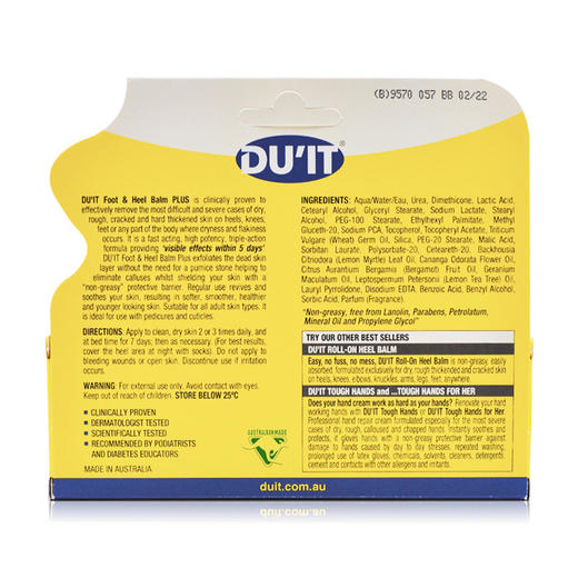 【门店直发】澳洲Du’it足脚膜qu老茧死皮干裂膏嫩足50g（包装随机发货） 商品图2