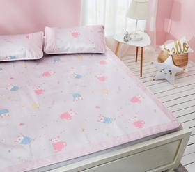 KGW025爱美的小猪抗菌防螨印花冰丝席