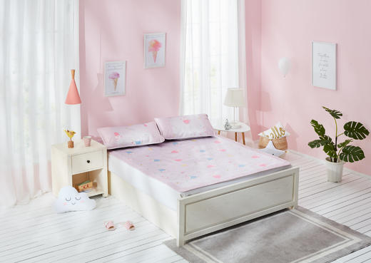 KGW025爱美的小猪抗菌防螨印花冰丝席 商品图3