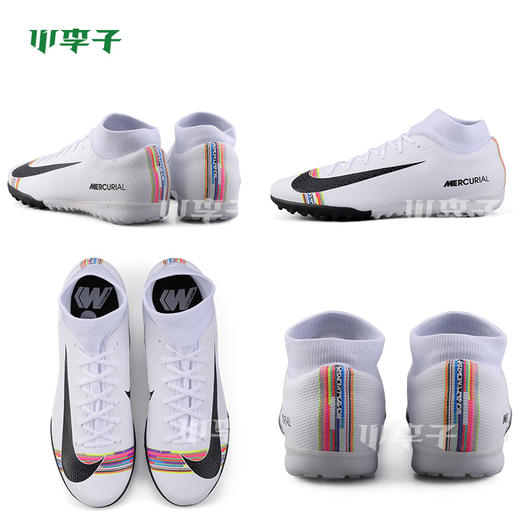 nike耐克刺客12 c罗配色中端tf碎钉足球鞋男aj3568-109