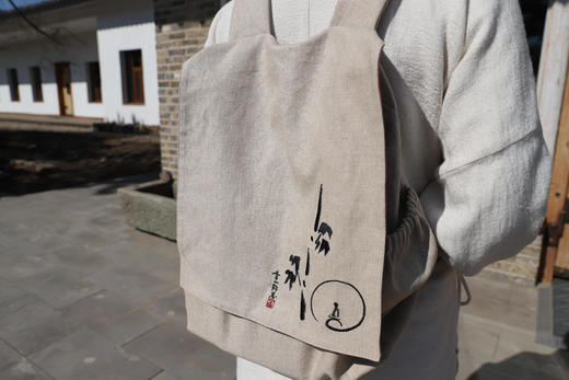 棉麻双肩包 商品图1