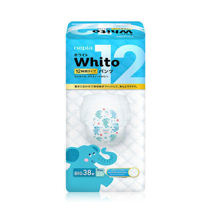 【三包】妮飘日本原装进口whito拉拉裤 纸尿裤12小时 商品图1