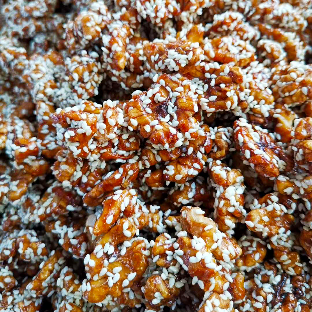 琥珀核桃仁 成县特产 核桃休闲零食 土蜂蜜制核桃肉250g 两件包邮