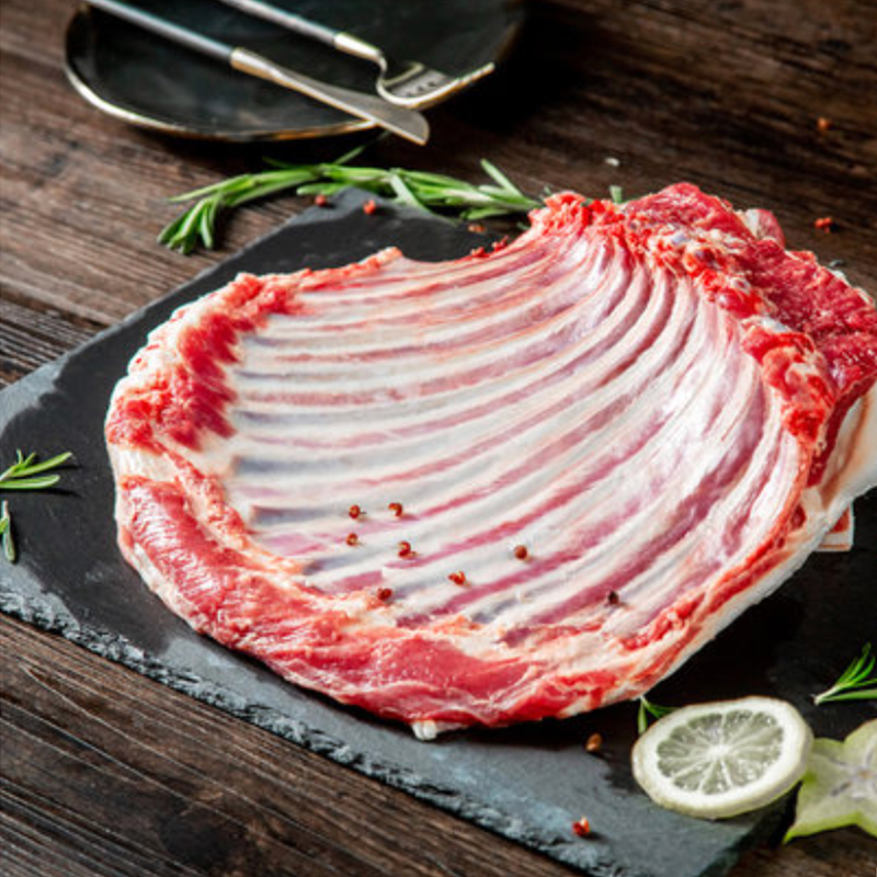 冷冻新鲜羊肋排全排 精制羔羊排1500g 羊肋排烧烤手抓