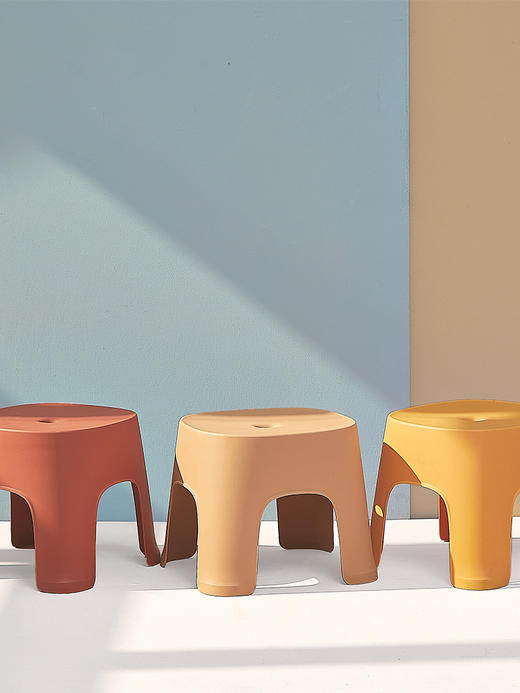 述物 北欧塑料小凳子矮凳现代简约简易小户型换鞋凳坐凳方凳