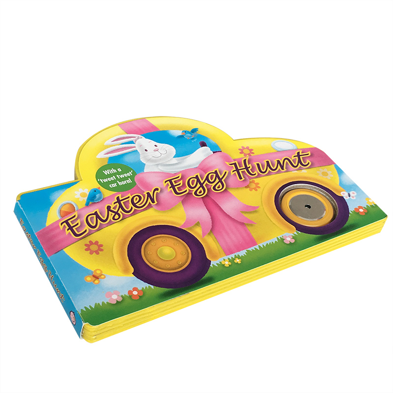 英文原版easteregghunt复活节彩蛋节庆日绘本纸板书撕不烂车形启蒙15