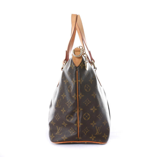 b級 louis vuitton 路易威登 lv palermo 棕色logo印花手提肩揹包 帶