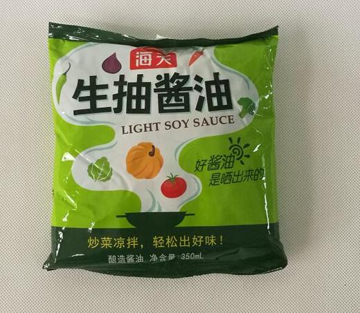 海天生抽酱油350毫升/袋30袋/箱 商品图0