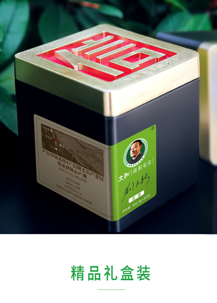 2022春茶上市文新信阳毛尖花香信字罐伴手礼