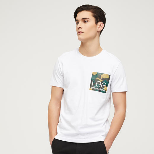 lee 男士 春夏商场同款短袖logot恤男迷彩 l302082lqk14