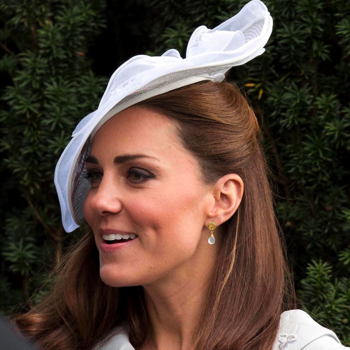 北京仓｜AZUNI-凯特王妃同款-Athena-海蓝色玉髓 耳环［英国设计师］