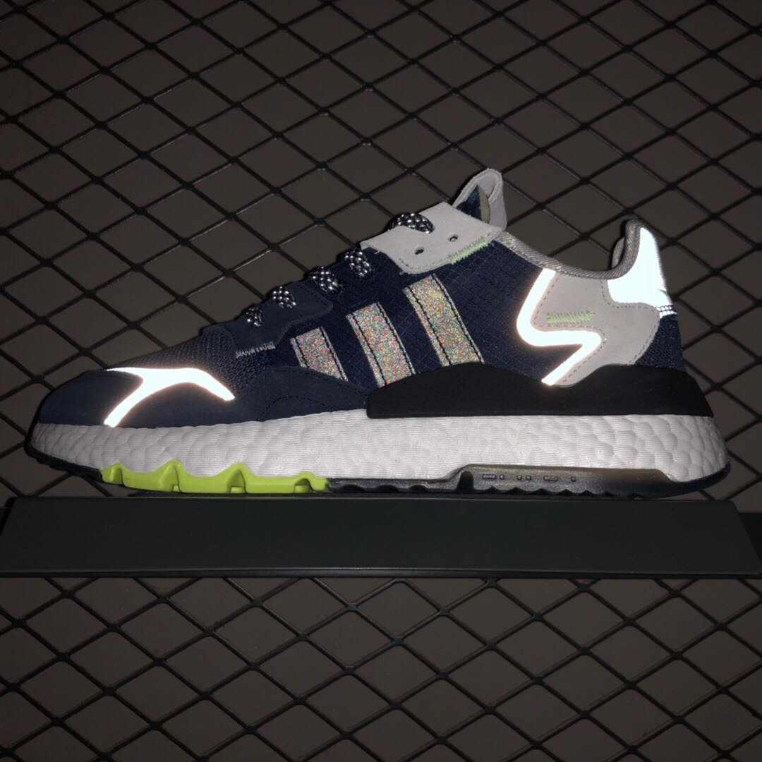 天猫正品 ad nite jogger 2019 boost 王嘉尔代言款 夜行者3m反光真爆