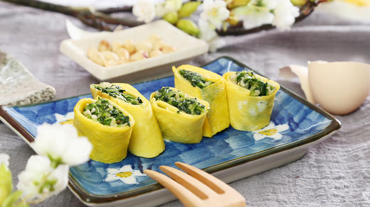 坚果菠菜鸡蛋卷（补钙促生长） 商品图0
