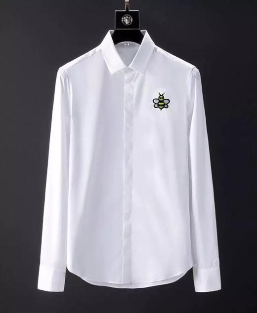 dir homme kaws情侣款蜜蜂长袖衬衫 无须多言 特定的魅力修身百搭潮流