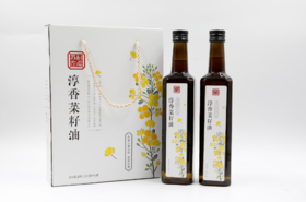 苏农科 淳香菜籽油 500ml*2瓶装 80元