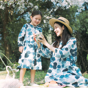 三茉童装Q086朵/远山/圆点印花连衣裙