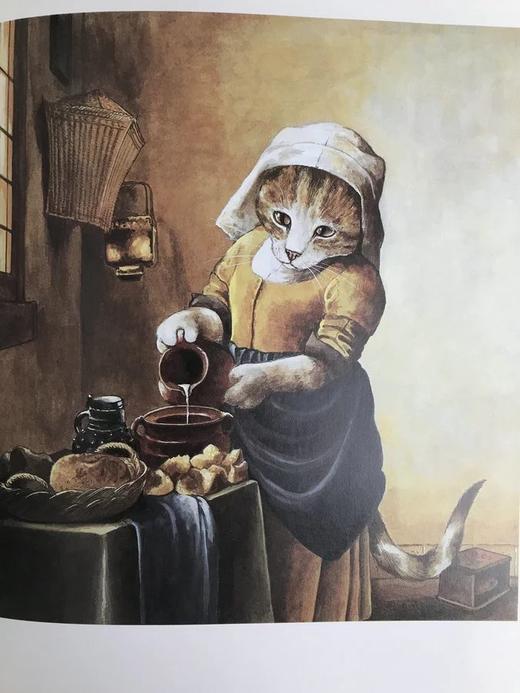 猫咪版世界名画图集 大量彩色可爱插图 精装16开