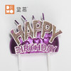 闪粉紫色生日蜡烛 商品缩略图3