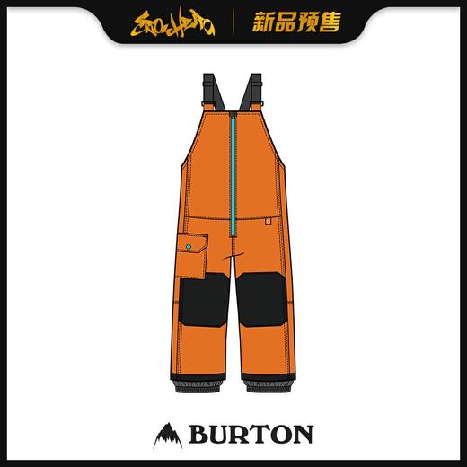 BURTON 1920 MS MAVEN BIB RUSSET ORANGE 5/6 商品图0