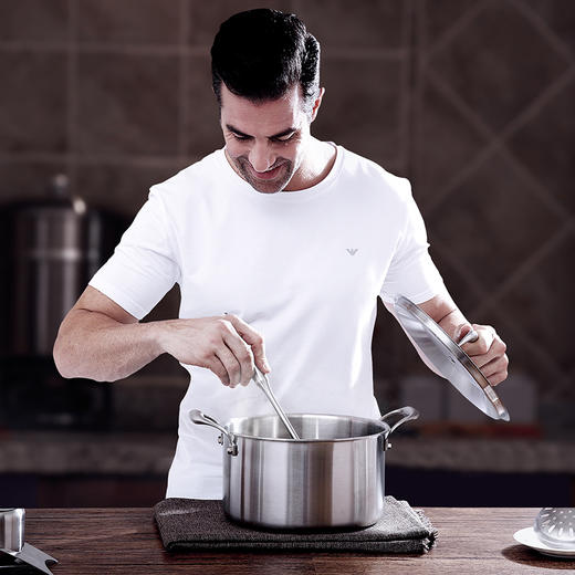 康巴赫汤锅加厚304不锈钢熬汤奶锅泡面辅食锅燃气电磁炉通用家用 商品图4