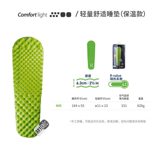 sea to summit 充气垫 轻量舒适睡垫 保温增强 防潮垫 商品图4