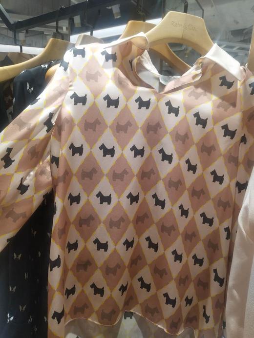 拼色真丝衬衫 商品图0