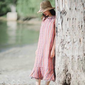 绽放D422朵//前后两穿背心连衣裙