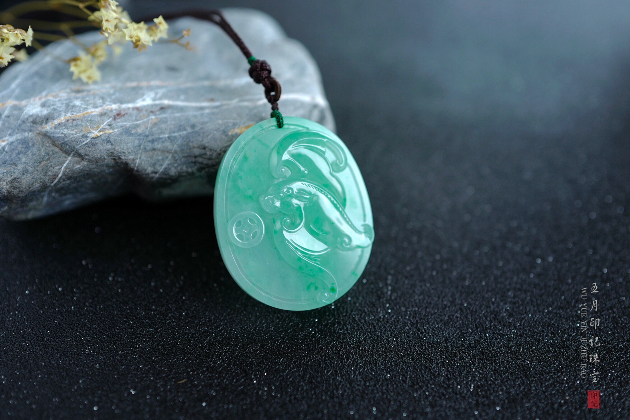 完美镯芯料 | 翡翠福在眼前挂件