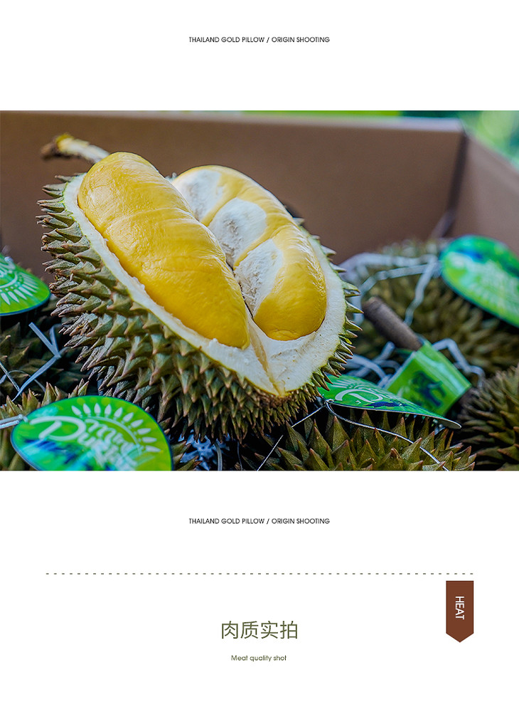 招牌泰国火山金枕榴莲58斤称重返差⑨成熟