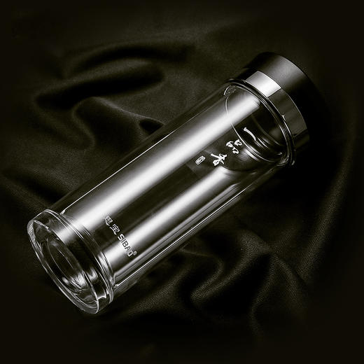 思宝旗舰店玻璃杯新款一品香双层水杯礼盒装商务办公喝水便携茶杯 商品图1