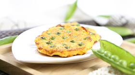 豌豆鲜虾饼