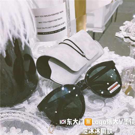 【现货秒发】韩国东大门gm墨镜新款秦岚同款范冰冰同款猫眼大V眼镜 商品图7