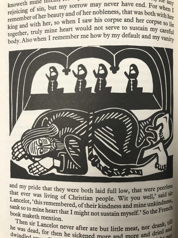 亚瑟王之死 配木版画插图 精装大16开