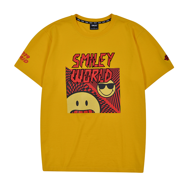 smiley笑脸联名ins风情侣短袖t恤119231302