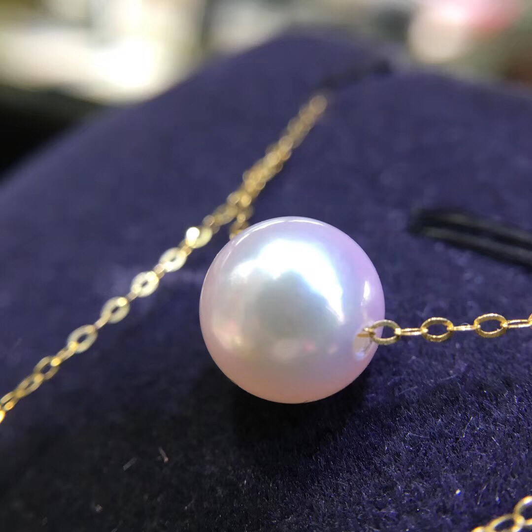 一颗非常漂亮的日本akoya,8～8.